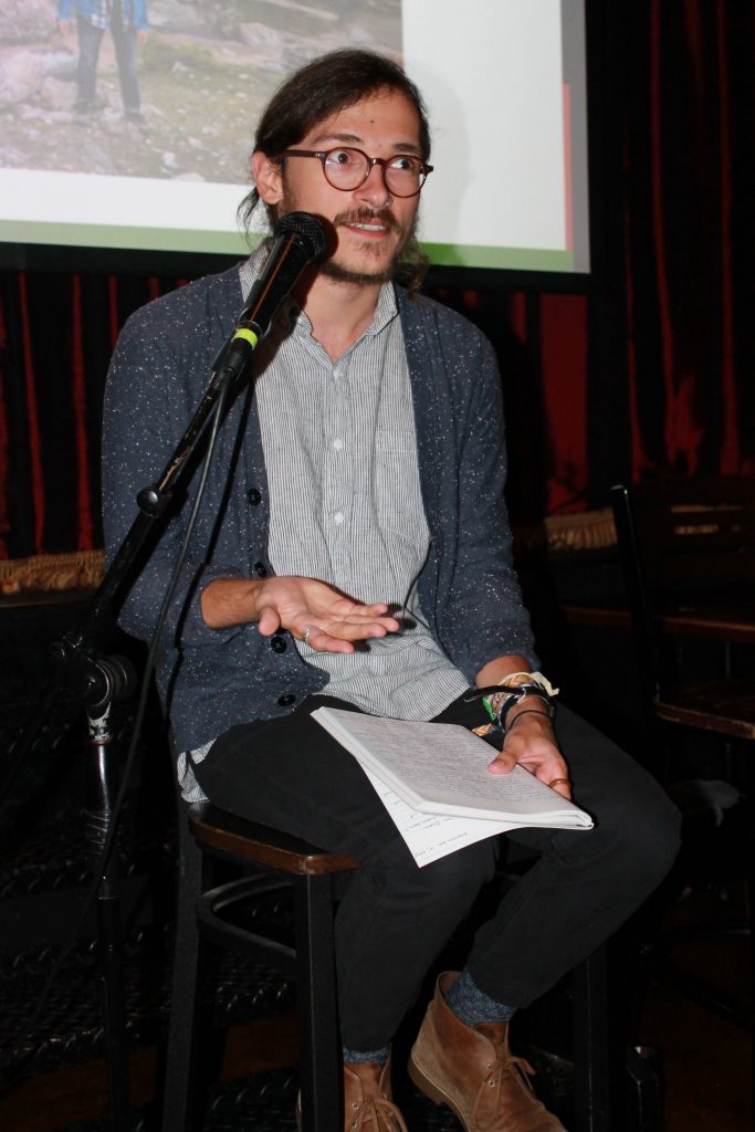 Rob presenting at Busboys and Poets.