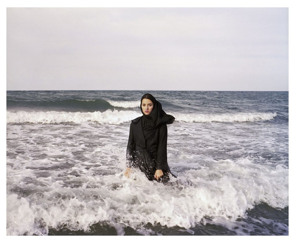 Newsha Tavakolian, Untitled, from the series “Listen,” 2010; Pigment print, 39 3/8 x 47 1/4 in.; Courtesy of the artist and East Wing Contemporary Gallery